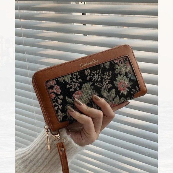 Handbags - New Floral Pattern Long Wallet 224